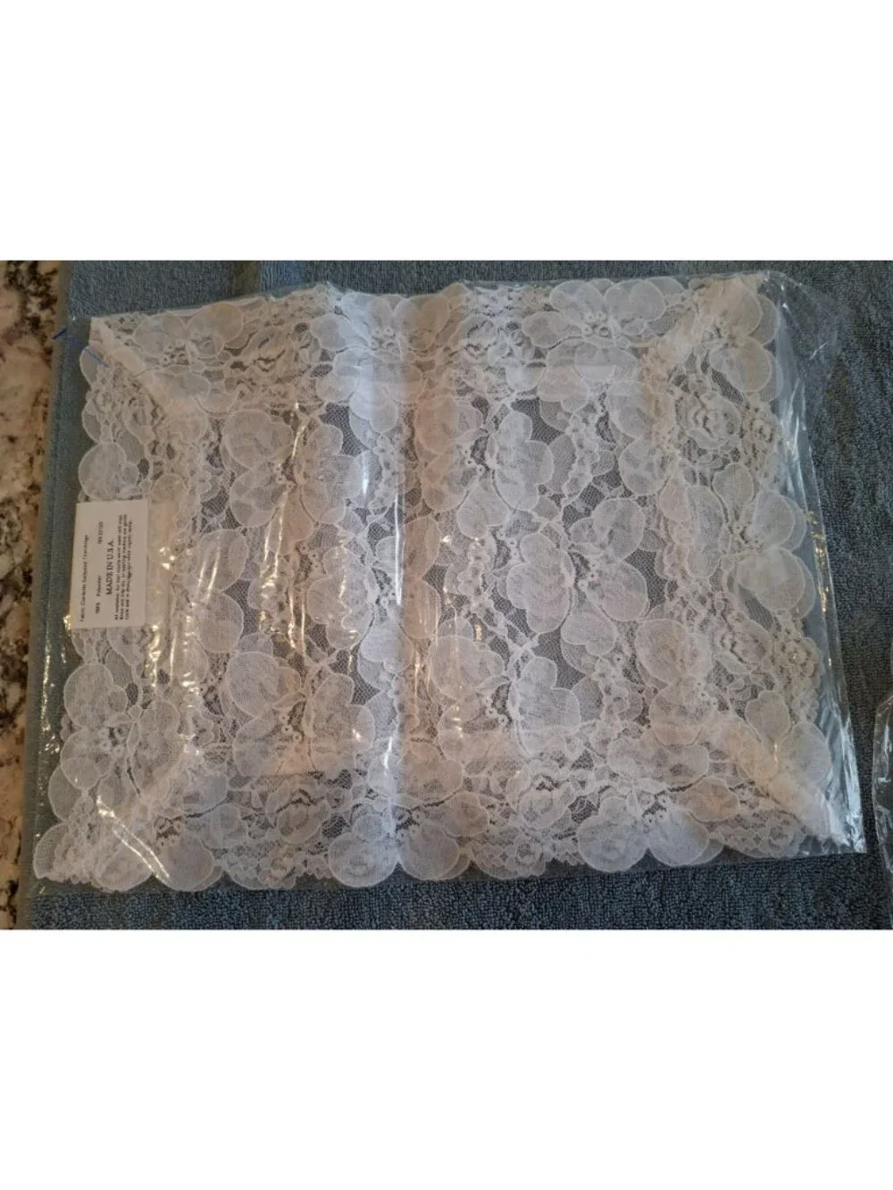 Vintage Colonial Lace Inc White Floral Lace Doily Placemat Set USA Cottagecore